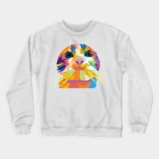 Smilling Cat Meme Crewneck Sweatshirt